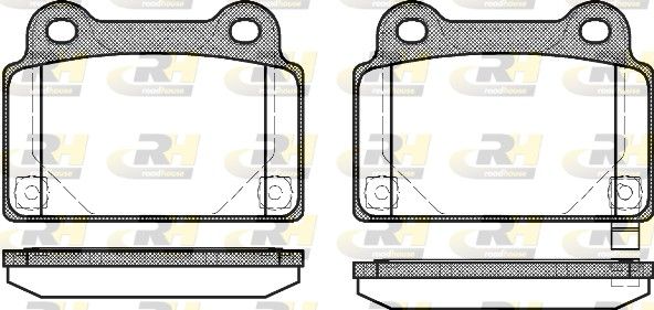 Brake Pad Set, disc brake Mitsubishi Lancer 08- Brake Pad Set, disc brake Mitsubishi Lancer 08-