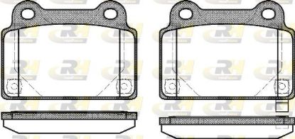 Brake Pad Set, disc brake Mitsubishi Lancer 08- Brake Pad Set, disc brake Mitsubishi Lancer 08-