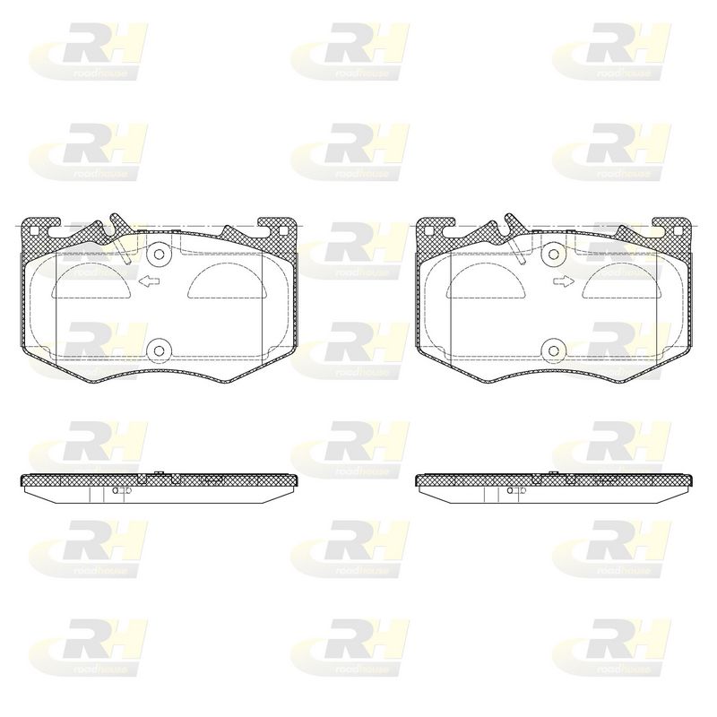 Brake Pad Set, disc brake MB CLA 19- A0004201103 Brake Pad Set, disc brake MB CLA 19- A0004201103