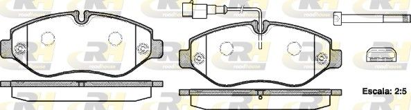 Brake Pad Set, disc brake Nissan CABSTAR 06-esim.