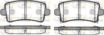 Brake Pad Set, disc brake GENERAL MOTORS - 22846363