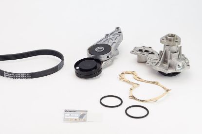 Water Pump + V-Ribbed Belt Kit -