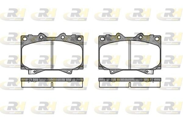 Brake Pad Set, disc brake Land Cruiser 100 98- esim.