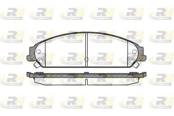 Brake Pad Set, disc brake CHRYSLER - 05142558AA