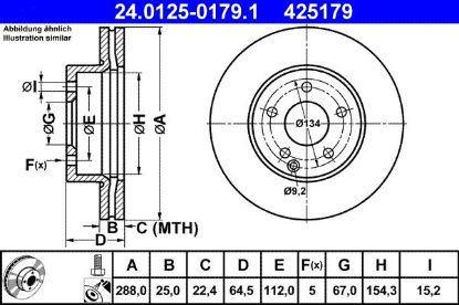 Brake Disc MERCEDES-BENZ - 000 421 1912