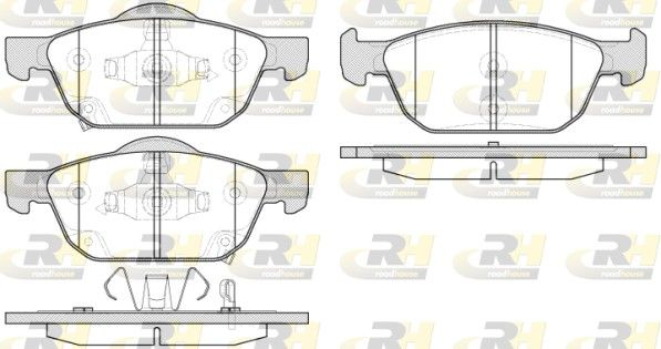 Brake Pad Set, disc brake HONDA - 45022-TV0-E00