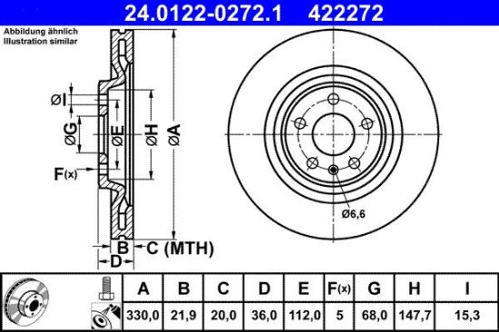 Brake Disc VAG - 8W0 615 601 K