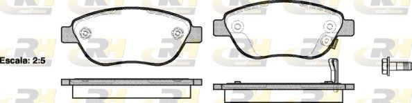 Brake Pad Set, disc brake Opel Corsa 06- esim.