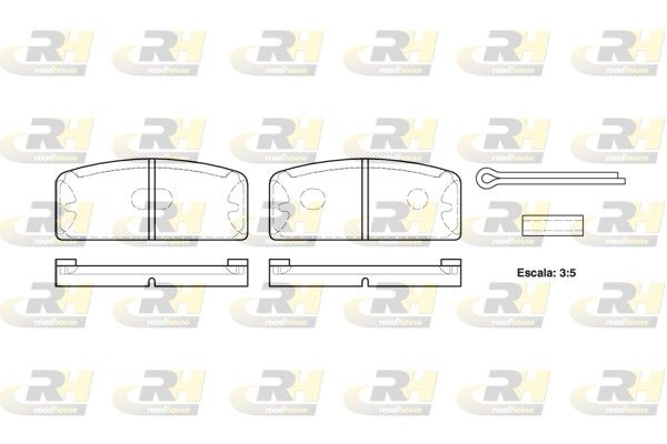 Brake Pad Set, disc brake Renault R8/R10 62-72