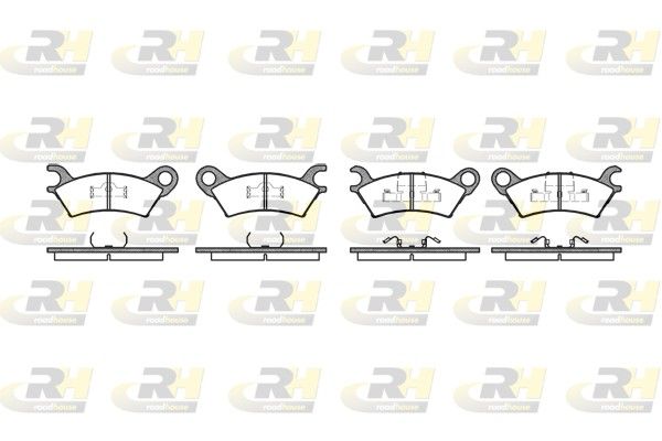 Brake Pad Set, disc brake Mazda 929 2,0 82-86 esim.