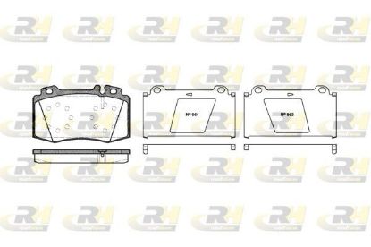 Brake Pad Set, disc brake MERCEDES-BENZ - 004 420 08 20