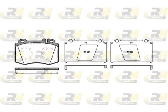Brake Pad Set, disc brake MERCEDES-BENZ - 004 420 08 20