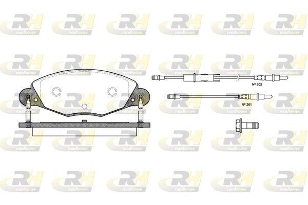 Brake Pad Set, disc brake Citroen C5 2.2 HDi 00- esim.