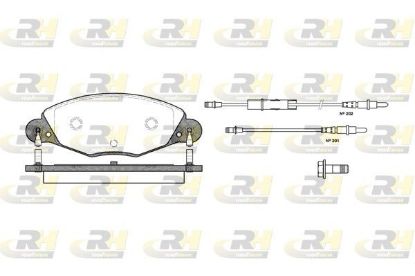 Brake Pad Set, disc brake Citroen C5 2.2 HDi 00- esim.