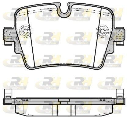 Brake Pad Set, disc brake Jaguar E-Type 12-