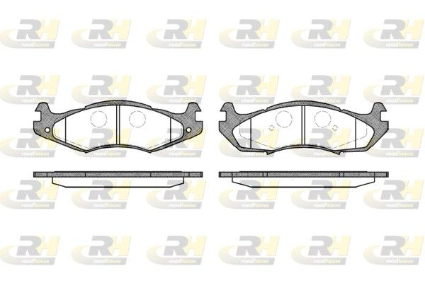 Brake Pad Set, disc brake Jeep Wrangler 2,5 84-87 esim.