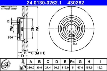 Brake Disc MERCEDES-BENZ - 247 421 19 12