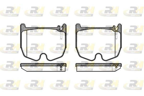 Brake Pad Set, disc brake MB S-klass(W220) 99- esim.
