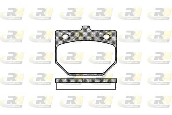 Brake Pad Set, disc brake Daihatsu CHARADE 77-82 esim.