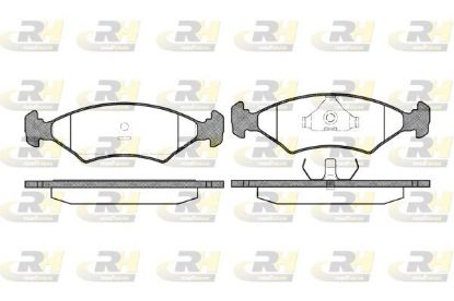 Brake Pad Set, disc brake Ford ESCORT,FIESTA 86-90 esim