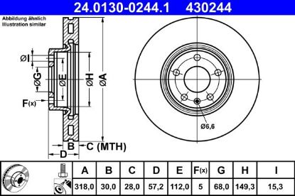 Brake Disc VAG - 8W0 615 301 AA