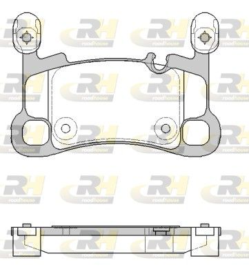 Brake Pad Set, disc brake Porsche