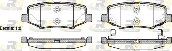 Brake Pad Set, disc brake JEEP - 68003776AA