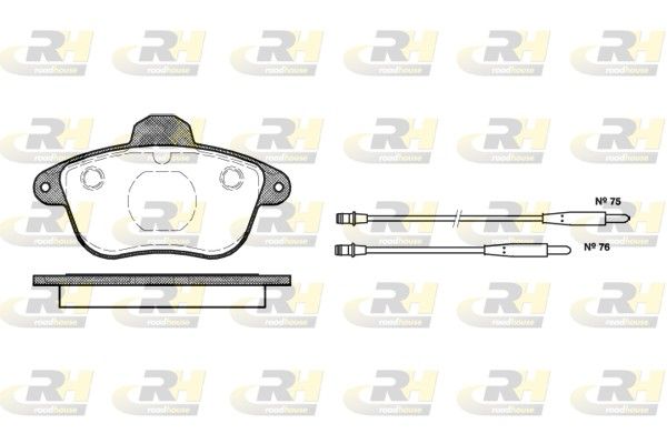 Brake Pad Set, disc brake Peugeot 605 89-99 esim.