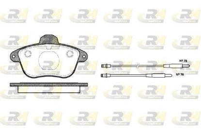 Brake Pad Set, disc brake Peugeot 605 89-99 esim.