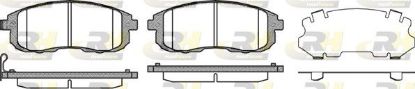 Brake Pad Set, disc brake SUZUKI - 55810-80J50