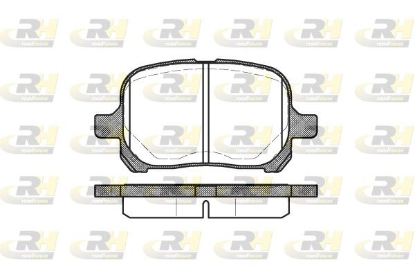 Brake Pad Set, disc brake TOYOTA - 04465-20550