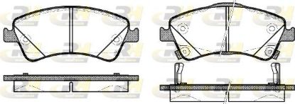 Brake Pad Set, disc brake TOYOTA - 04465-02280