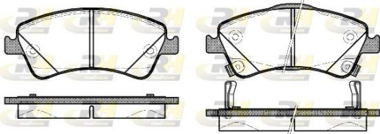 Brake Pad Set, disc brake TOYOTA - 04465-02280
