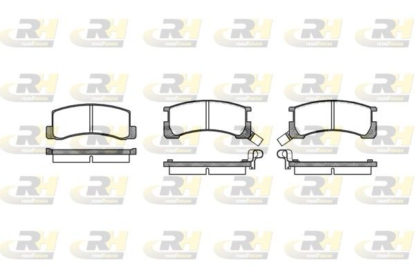 Brake Pad Set, disc brake Toyota SUPRA 2,8 82-86 tagum.
