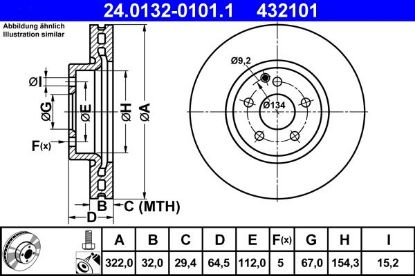 Brake Disc MERCEDES-BENZ - 000 421 12 12