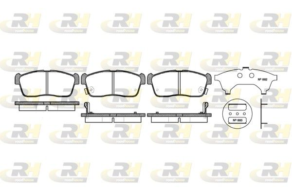 Brake Pad Set, disc brake Suzuki IGNIS 03- esim.