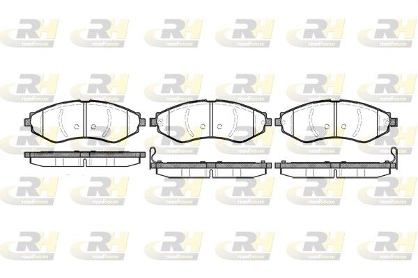Brake Pad Set, disc brake CHEVROLET - 96405129