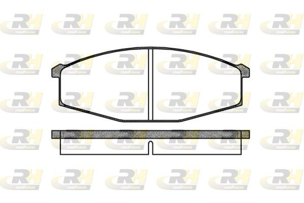 Brake Pad Set, disc brake Nissan PATROL 81-88 esim. Brake Pad Set, disc brake Nissan PATROL 81-88 esim.