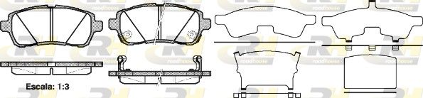 Brake Pad Set, disc brake MAZDA - DFY1-33-28ZA