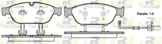 Brake Pad Set, disc brake VAG - 4G0 698 151M