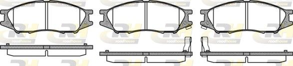 Brake Pad Set, disc brake Nissan ALMERA 04- esim.