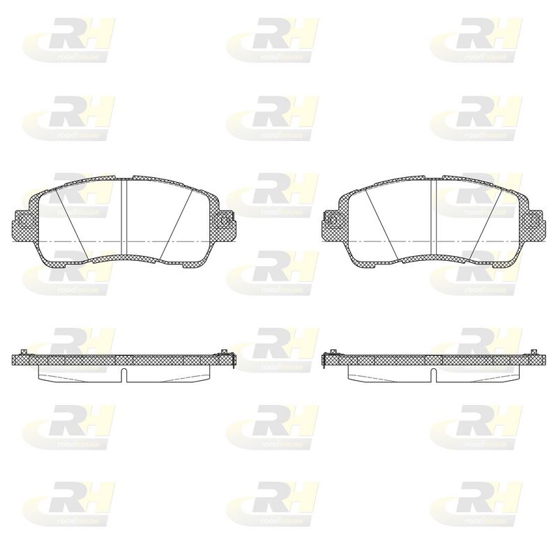 Brake Pad Set, disc brake Mazda 2 (DL, DJ) (11/14-)