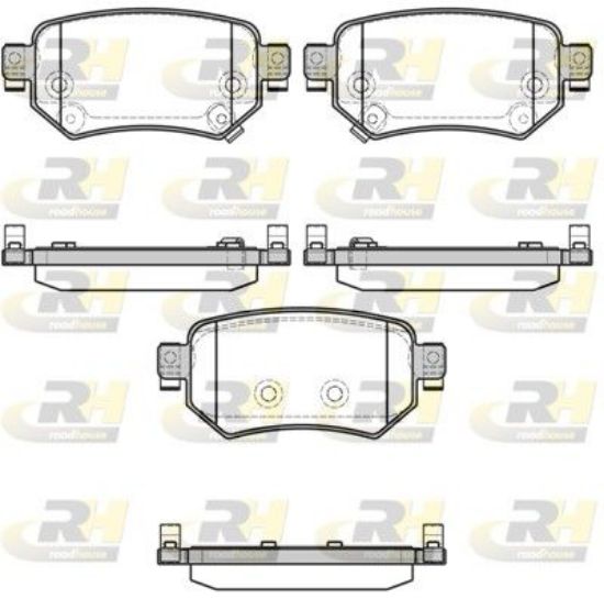 Brake Pad Set, disc brake MAZDA - GMY0-26-43ZA