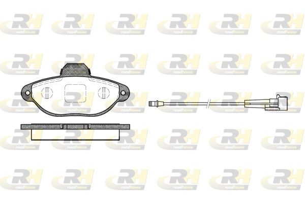 Brake Pad Set, disc brake Fiat PUNTO 93-99 esim.