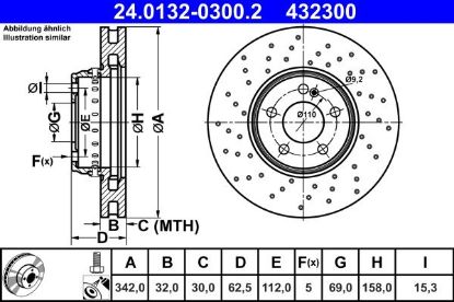 Brake Disc MERCEDES-BENZ - 000 421 22 12