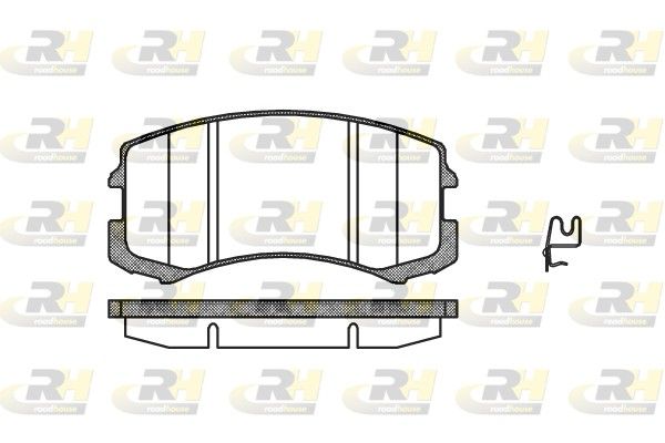 Brake Pad Set, disc brake MitsubishiLANCER 03- esim.