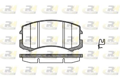 Brake Pad Set, disc brake MitsubishiLANCER 03- esim.