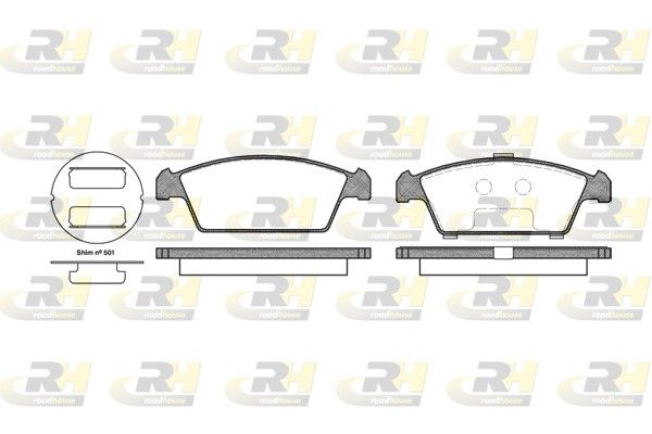 Brake Pad Set, disc brake Daewoo TICO 95-00 esim.