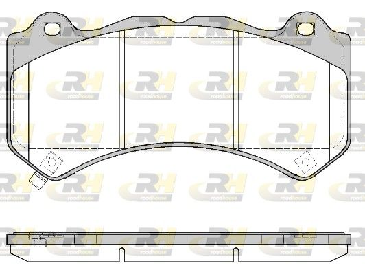 Brake Pad Set, disc brake CHRYSLER - 68248384AB