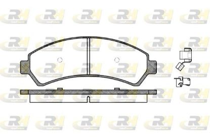 Brake Pad Set, disc brake Chevrolet Blazer 97- esim.